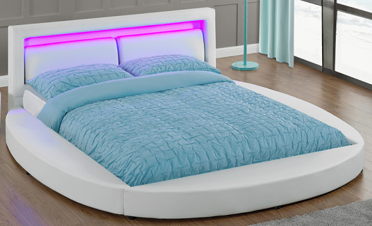 กำหนดเองผ้ากำมะหยี่สีขาวโครงเตียงกำมะหยี่บดเตียงคู่ ODM OEM