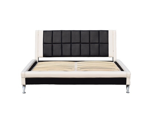 King Upholstered Platform โครงเตียงหนังเทียมเฟอร์นิเจอร์ห้องนอนคู่