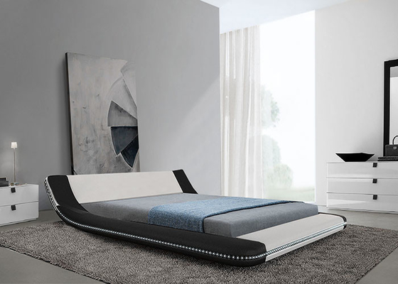 โครงเตียงหนังนุ่มทันสมัยห้องนอนเสื่อทาทามิ Royal Large King Size