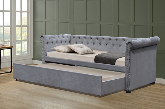 SUNNY European Upholstered Trundle Daybed เดี่ยว 90 X 190Cm วัสดุไม้อัด