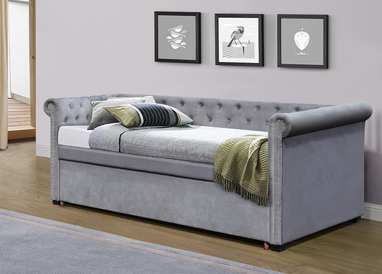 SUNNY European Upholstered Trundle Daybed เดี่ยว 90 X 190Cm วัสดุไม้อัด