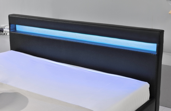 เตียงปูเปลสเตอร์ LED มีไฟ LED ช่วยคุณหลับได้ และมี 4 กล่องเก็บของ