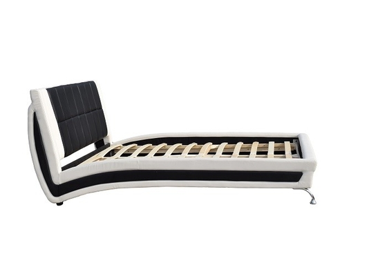 King Upholstered Platform โครงเตียงหนังเทียมเฟอร์นิเจอร์ห้องนอนคู่