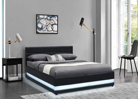 เตียงเก็บแก๊สสไตล์ยุโรป EN1725 Sunny Home Furniture Black