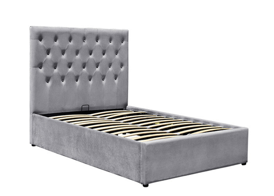 กลไก Ottoman Gas Lift Storage Bed ผ้าหุ้มเบาะเก็บของ ODM