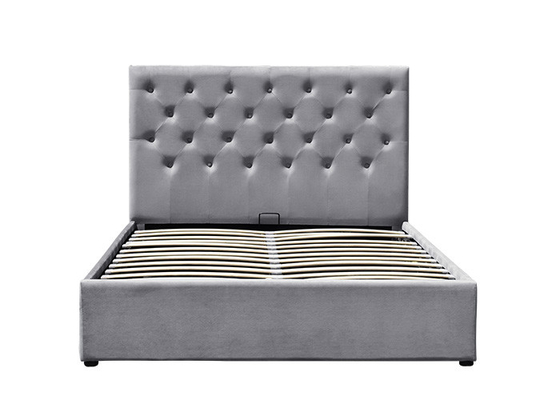 กลไก Ottoman Gas Lift Storage Bed ผ้าหุ้มเบาะเก็บของ ODM