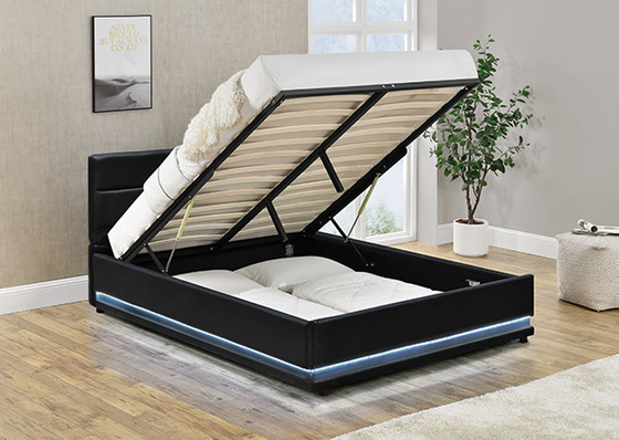 Faxu Leather Ottoman Storage Bed